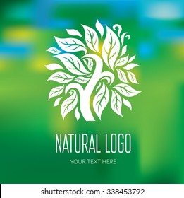 Vector design element for organic natural logo