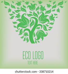 Vector design element for organic natural logo
