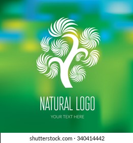 Vector design element for organic natural logo