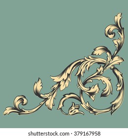 Vectordesign-Element: Seitendekoration, Premium-Qualität und Zufriedenheit garantieren Siegel, antike und barocke Rahmen und Blumenverzierungen. Vektorgrafik