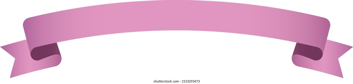 vector design element - purple colored vintage ribbon banner label on white background
