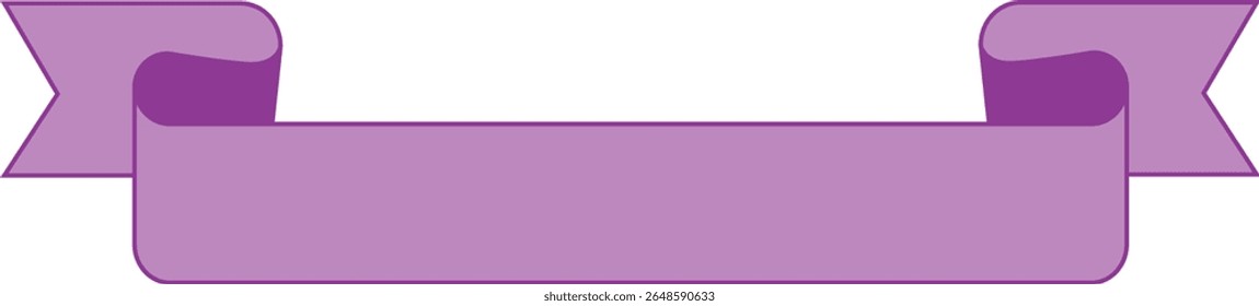 vector design element - purple colored ribbon banner