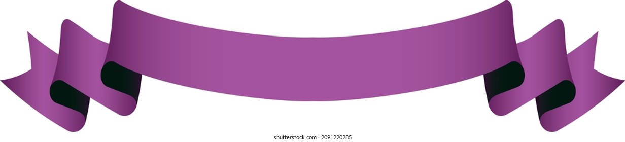 vector design element - purple vintage ribbon banner label	
