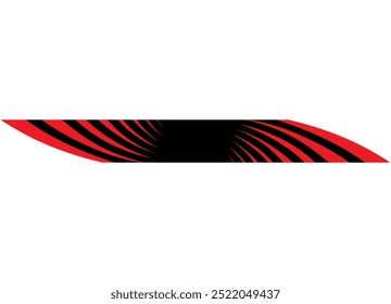 Elemento de diseño de Vector. Patrón de rayas deportivo. Fondo de Vector rojo y negro. Tira de carreras para un coche deportivo, barco, motocicleta, ropa deportiva, juguete. Vector de fondo.