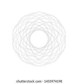 vector design element symmetrical shape geometric design black isolated on white template 