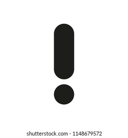 Vector design element for website icon. Exclamation mark.