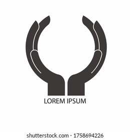 Vector design element for your company logo, abstract black icon. Modern logotypes, business enterprise templates.