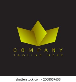 Vector design element for your company logo, abstract yellow icon. modern logotype, Business company template.
