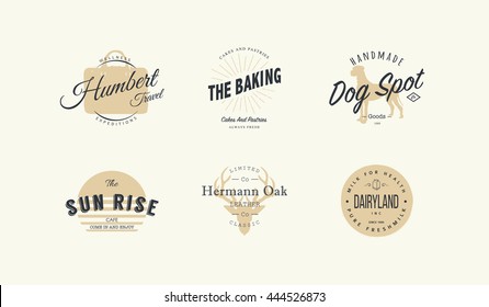 Vector design elements, business signs, logos, identity, labels, badges and objects.