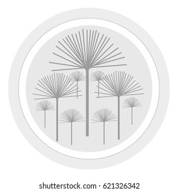 Vector design elements. Button. Flying dandelions.