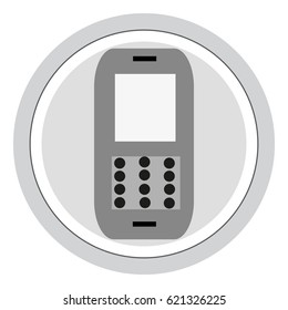 Vector design elements. Button. Image of mobile phone.