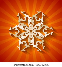 vector design elements christmas cardboard snowflakes template joyful cut white holiday snow wintertime season abstraction background scene ceremony fashionable mark christmas cold warm grinning beaut