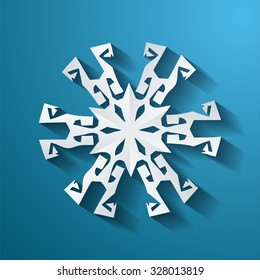 vector design elements christmas paper snowflakes template cheerful cut white vacation snowflake wintertime season conceptual scene formal trendy mark christmas ceremony cold refreshing grin beauty sc