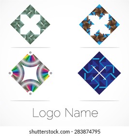 Vector design elements. Collection with icons for abstract logo.