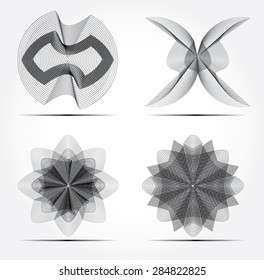 Vector design elements. Collection with icons for abstract logo.