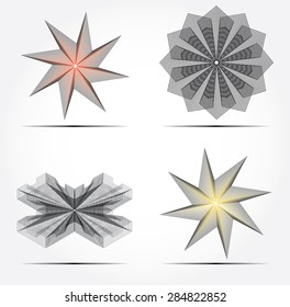 Vector design elements. Collection with icons for abstract logo.