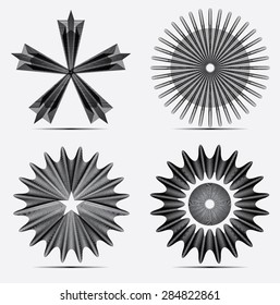Vector design elements. Collection with icons for abstract logo.
