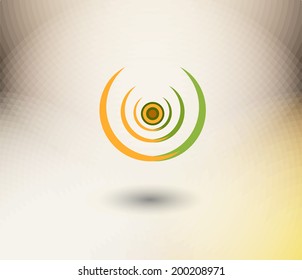 Vector Design elements. Color abstract icons. Origami elements