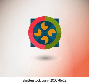 Vector Design elements. Color abstract icons