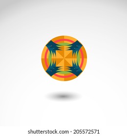 Vector Design elements. Color abstract icons on white background
