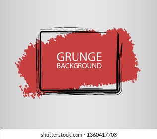 Vector design elements. Dirty artistic frame or background for text
