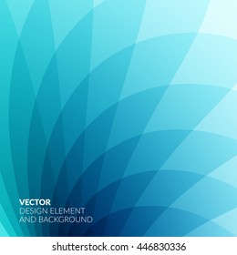 Vector Design Elements for graphic layout. Modern Abstract background template with blue soft flower shapes and wave gradient elements for business and beauty with beautiful overlap effect.