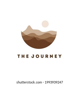 Vector design elements for hiking and outdoor concept