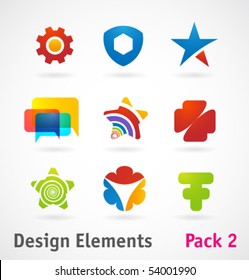 Vector design elements and icons