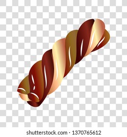Vector design elements for infographic, web, internet, presentation. Vector design elements for cards. White-brown candy on a light background. 