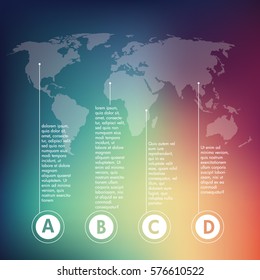 Vector design elements for infographics about world business