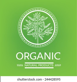 Vector design elements for organic natural logos