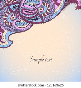 Vector design elements. Oriental paisley.