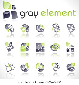 Vector design elements. Set 14.