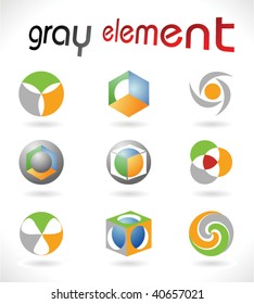 Vector design elements. Set 17.