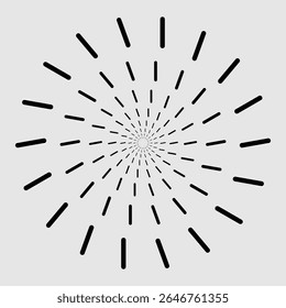 vector design elements of straight lines spread in a curved manner, color can be changed