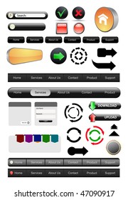 elementos de diseño vectorial para sitio web