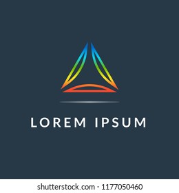 Vector design elements for your company logo, abstract colored icon. Modern logotype, business corporate template.