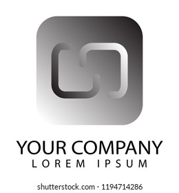 vector design elements for your company logo. line black and white icon. abstract black and white icon. modern logotipe, business , corporate template