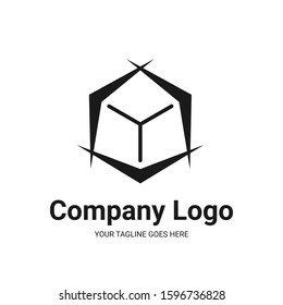 Vector design elements for your company logo. cube icon