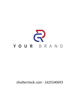 Vector design elements for your company logo, letter R Modern logotipe, business corporate template.
