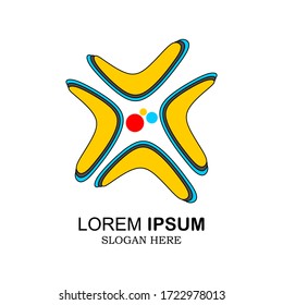 Vector design elements for your company logo. Modern logo 