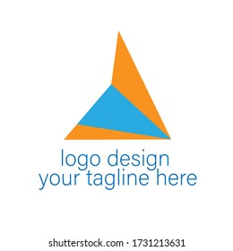 Vector design elements for your company logo, abstract blue icon. Modern logotype, business corporate template.