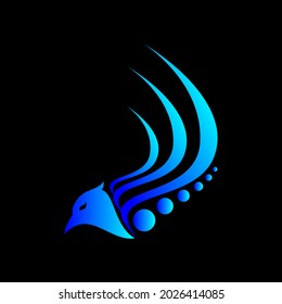 Vector design elements for your company logo,bird abstract icon, modern, simple and minimalist logotype, business company template