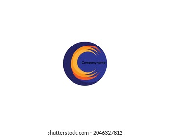 Vector design elements for your company logo, abstract blue icon. Modern logotipe, business corporate template