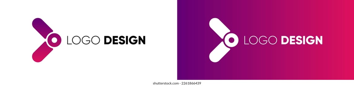 Vektordesign-Elemente für Ihr Firmenlogo, abstraktes Farbsymbol. Modernes Logo, Business Corporate Template.