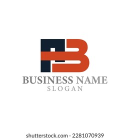 vector design elements for your company logo, ab monogram logo. modern logo design, business corporate template. ab icon.