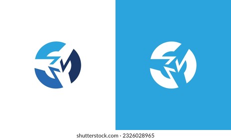 Vector design elements for your company logo, abstract blue icons. Modern logotipe, business enterprise template Part 3