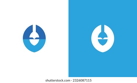 Vector design elements for your company logo, abstract blue icons. Modern logotipe, business enterprise template Part 6