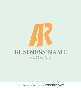 vector design elements for your company logo, letter ar logo. modern logo design, business corporate template. ar monogram logo.