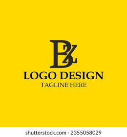 vector design elements for your company logo, letter bz logo. modern logo design, business corporate template. bz monogram logo.